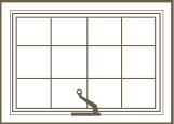 awning window colonial grid